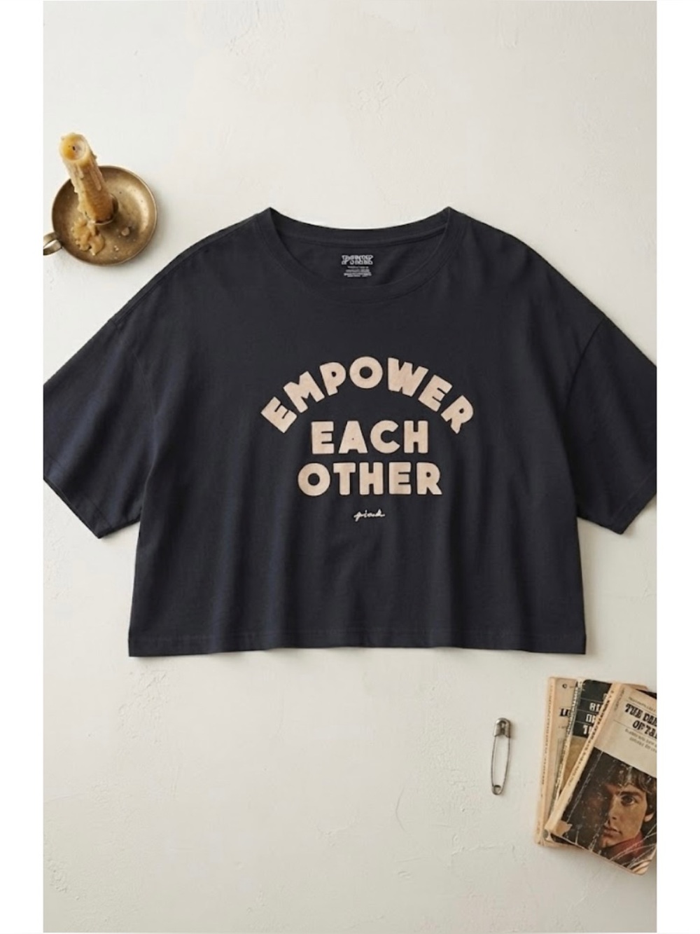 PINK Victoria’s Secret Empower Each Other Cropped Boxy Tee